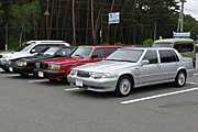 八ヶ岳オフ2019(第17回) - 手前からS90ロイヤル倉西号、240GLエステート杉田号、940GLサルーン由本号 八ヶ岳オフ2019(第17回) - 手前からS90ロイヤル倉西号、240GLエステート杉田号、940GLサルーン由本号